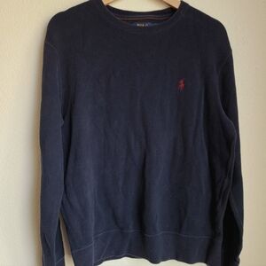 Polo Ralph Lauren 100% Cotton Pullover sweater Men's size Medium Blue